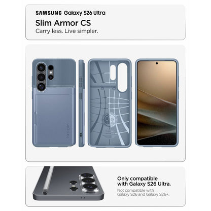 Θήκη για Samsung Galaxy S26 Ultra S948, Spigen, Slim Armor CS, Μπλε ACS11225