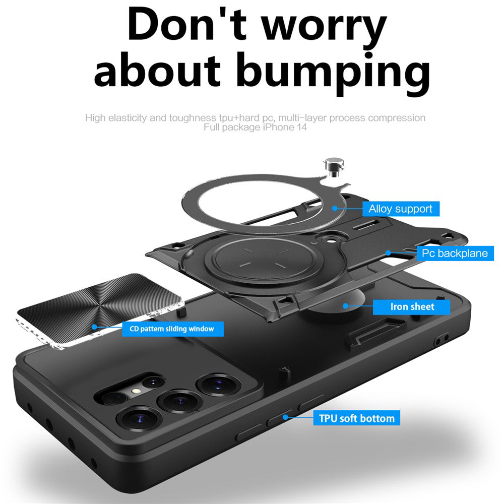 Case for Samsung Galaxy S26 Ultra, Techsuit, CamGuard Pro, Rose Gold