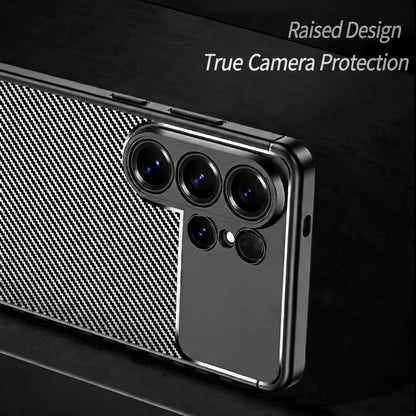 Θήκη για Samsung Galaxy S26 Ultra, Techsuit, CarbonFiber, Μαύρη