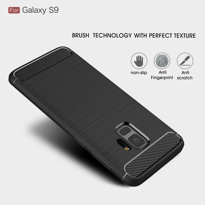 Θήκη για Samsung Galaxy S9 G960, Techsuit, Carbon, Μαύρο