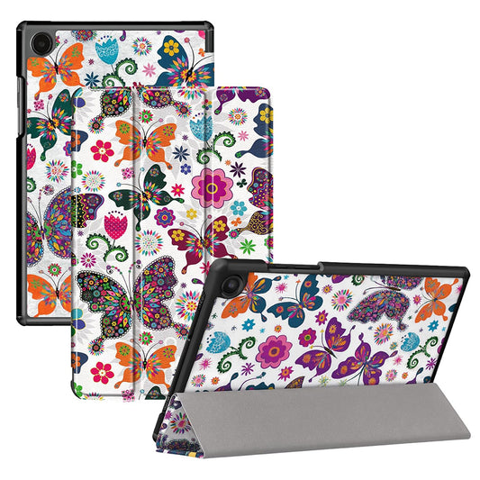 Θήκη για Samsung Galaxy Tab A11+ / Tab A9+, Techsuit, FoldPro Butterfly, Πολύχρωμη