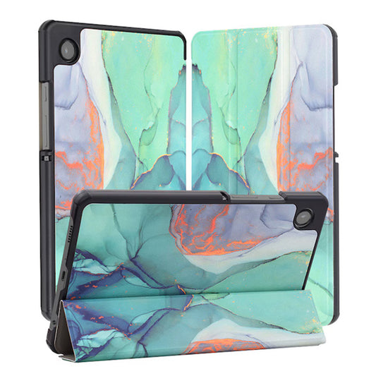 Θήκη για Samsung Galaxy Tab A11+ / Tab A9+, Techsuit, FoldPro Green Time, Πολύχρωμο