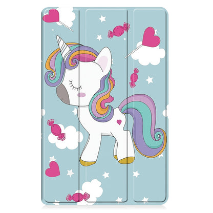 Θήκη για Samsung Galaxy Tab A11+ / Tab A9+, Techsuit, FoldPro Unicorn, Πολύχρωμο