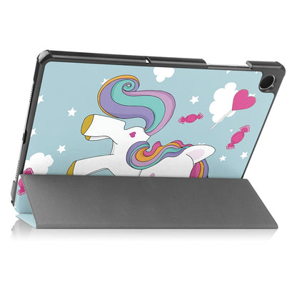 Θήκη για Samsung Galaxy Tab A11+ / Tab A9+, Techsuit, FoldPro Unicorn, Πολύχρωμο