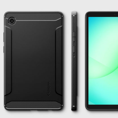 Θήκη για Samsung Galaxy Tab A11, Spigen, Rugged Armor, Ματ Μαύρη