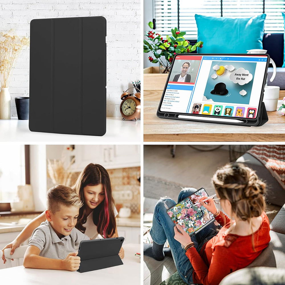Θήκη για Samsung Galaxy Tab A9+, Techsuit, Flex Trifold, Γκρι