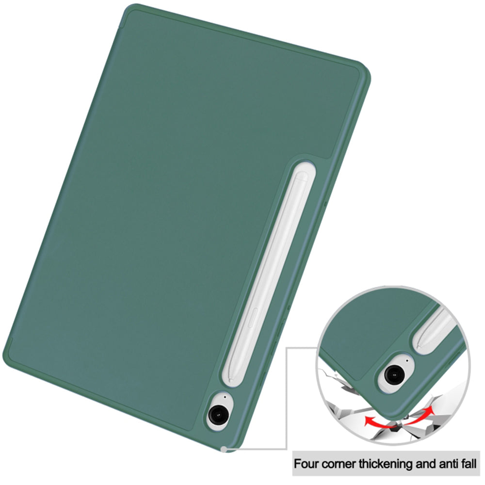 Θήκη για Samsung Galaxy Tab S10 FE / Tab S9 FE, Techsuit, Flex Trifold, Πράσινο