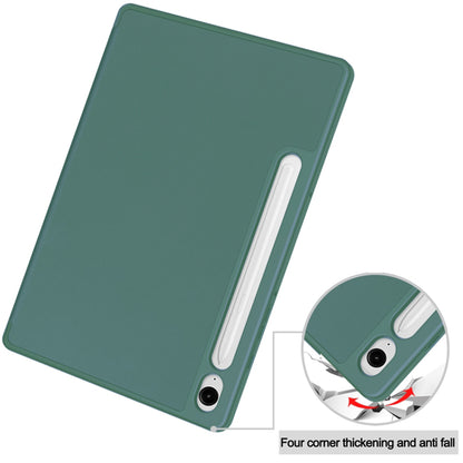 Θήκη για Samsung Galaxy Tab S10 FE / Tab S9 FE, Techsuit, Flex Trifold, Πράσινο