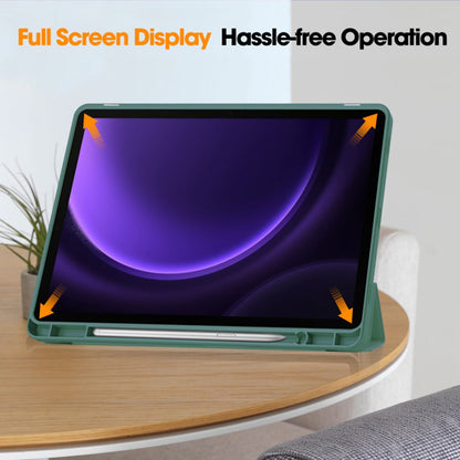 Θήκη για Samsung Galaxy Tab S10 FE / Tab S9 FE, Techsuit, Flex Trifold, Πράσινο
