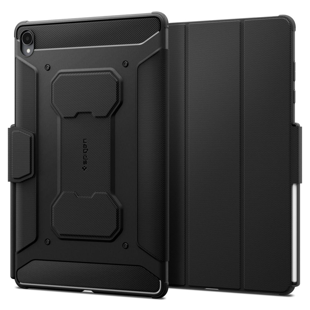 Θήκη για Samsung Galaxy Tab S12 Plus, Spigen, Rugged Armor Pro, Μαύρη ACS11822