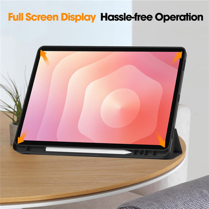 Θήκη για Samsung Galaxy Tab S12 Plus, Techsuit, Flex Trifold, Γκρι