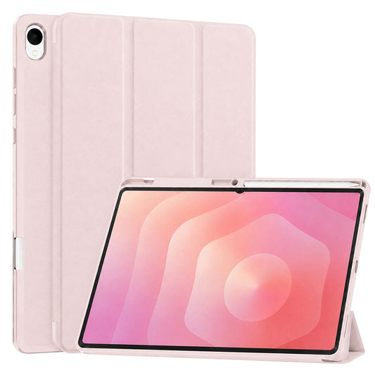 Θήκη για Samsung Galaxy Tab S12 Plus, Techsuit, Flex Trifold, Ροζ