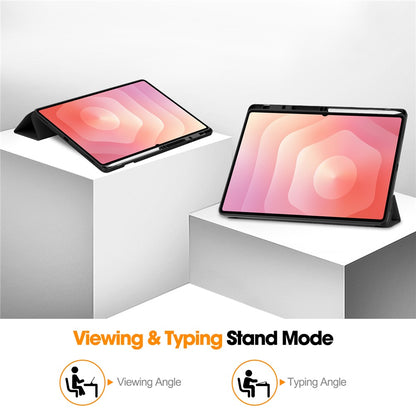Θήκη για Samsung Galaxy Tab S12 Ultra / Tab S11 Ultra, Techsuit, Flex Trifold, Γκρι