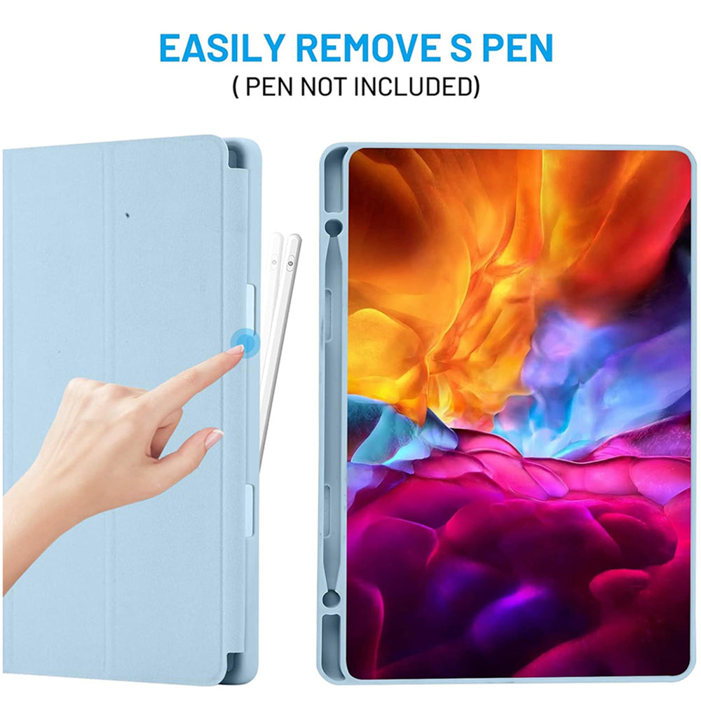Θήκη για Samsung Galaxy Tab S6 Lite (2024) / Tab S6 Lite (2022) / Tab S6 Lite (2020), Techsuit, Flex Trifold, Μπλε