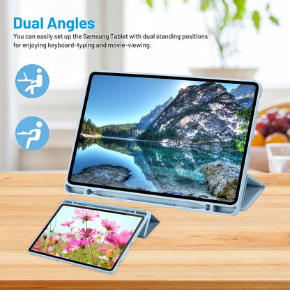 Θήκη για Samsung Galaxy Tab S6 Lite (2024) / Tab S6 Lite (2022) / Tab S6 Lite (2020), Techsuit, Flex Trifold, Μπλε