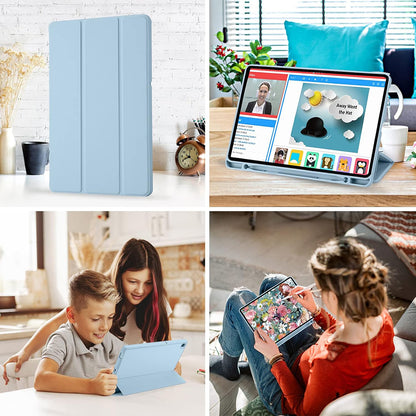 Θήκη για Samsung Galaxy Tab S6 Lite (2024) / Tab S6 Lite (2022) / Tab S6 Lite (2020), Techsuit, Flex Trifold, Μπλε