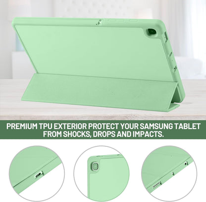 Θήκη για Samsung Galaxy Tab S6 Lite (2024) / Tab S6 Lite (2022) / Tab S6 Lite (2020), Techsuit, Flex Trifold, Πράσινο Matcha