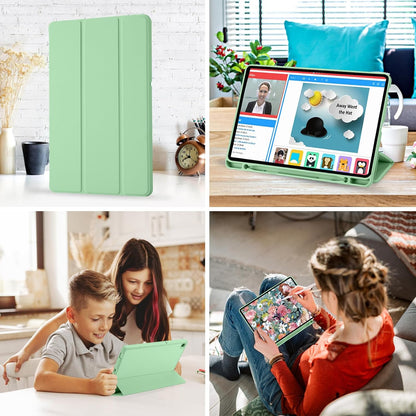 Θήκη για Samsung Galaxy Tab S6 Lite (2024) / Tab S6 Lite (2022) / Tab S6 Lite (2020), Techsuit, Flex Trifold, Πράσινο Matcha