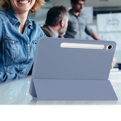 Θήκη για Samsung Galaxy Tab S10 FE / Tab S9 FE / Tab S9, Techsuit, Flex Trifold, Γκρι