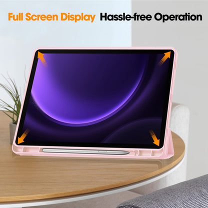 Θήκη για Samsung Galaxy Tab S9 FE / Tab S9 / Tab S10 FE, Techsuit, Flex Trifold, Ροζ