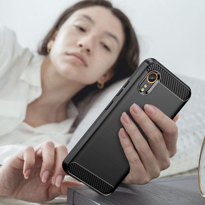 Θήκη για Samsung Galaxy Xcover7 G556, Techsuit, Carbon, Μαύρο