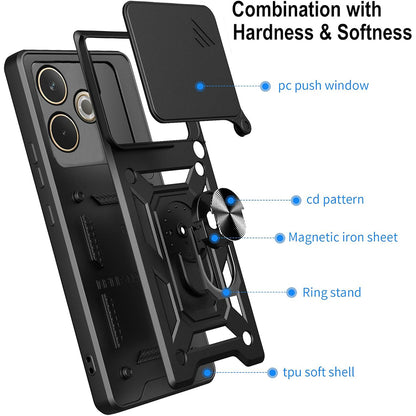 Θήκη για Samsung Galaxy XCover7 Pro, Techsuit, CamShield, Μαύρο