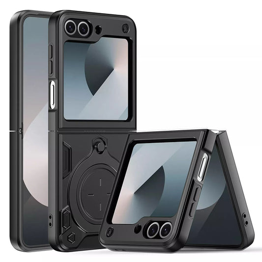 Θήκη για Samsung Galaxy Z Flip7 FE F761 / Z Flip6 F741, Techsuit, CamGuard Pro, Μαύρη