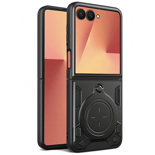 Θήκη για Samsung Galaxy Z Flip7 F766, Techsuit, CamGuard Pro, Μαύρο
