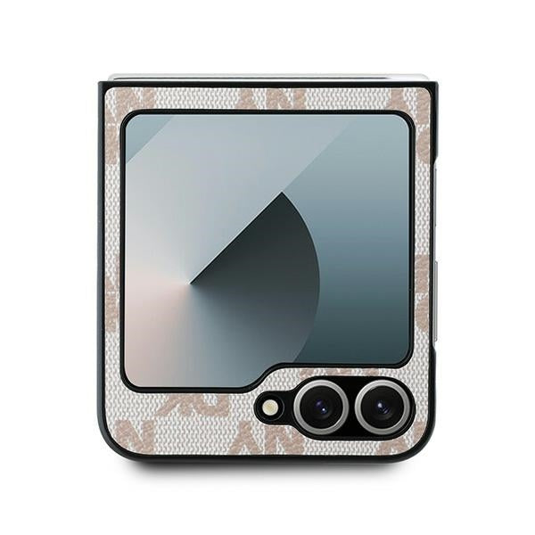 Θήκη για Samsung Galaxy Z Flip7 FE F761 / Z Flip6 F741, DKNY, Εκτύπωση Καρό Μοτίβο, Ροζ