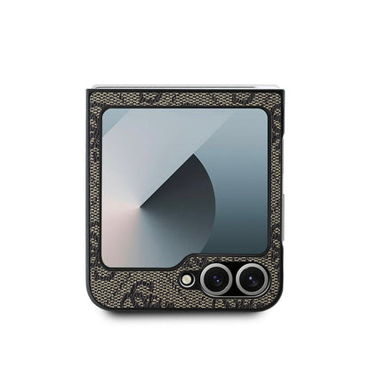 Θήκη για Samsung Galaxy Z Flip7 FE F761 / Z Flip6 F741, Guess, 4G Metal Logo, Καφέ