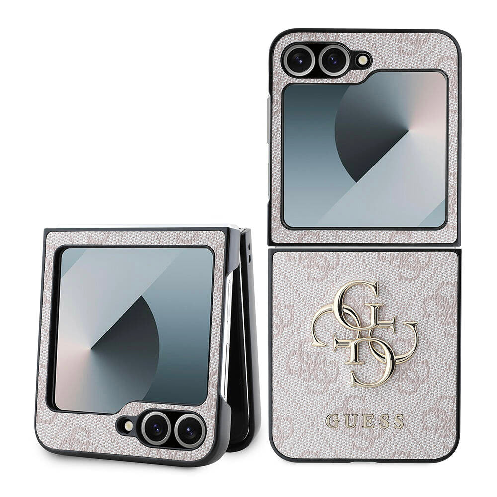 Θήκη για Samsung Galaxy Z Flip7 FE F761 / Z Flip6 F741, Guess, 4G Metal Logo, Ροζ