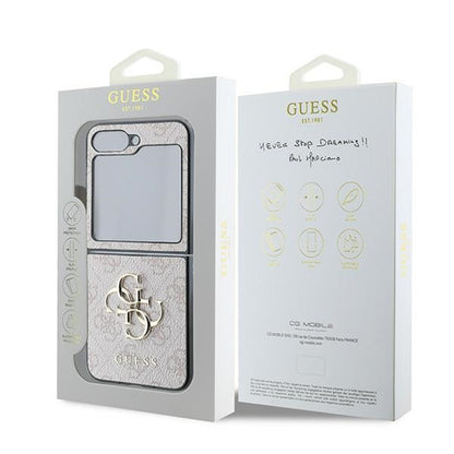 Θήκη για Samsung Galaxy Z Flip7 FE F761 / Z Flip6 F741, Guess, 4G Metal Logo, Ροζ