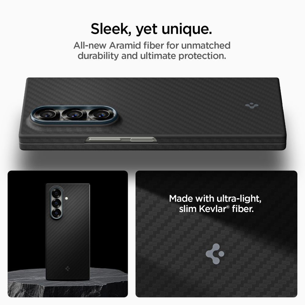 Θήκη για Samsung Galaxy Z Fold7 F966, Spigen, Air Skin, Μαύρη ACS09555