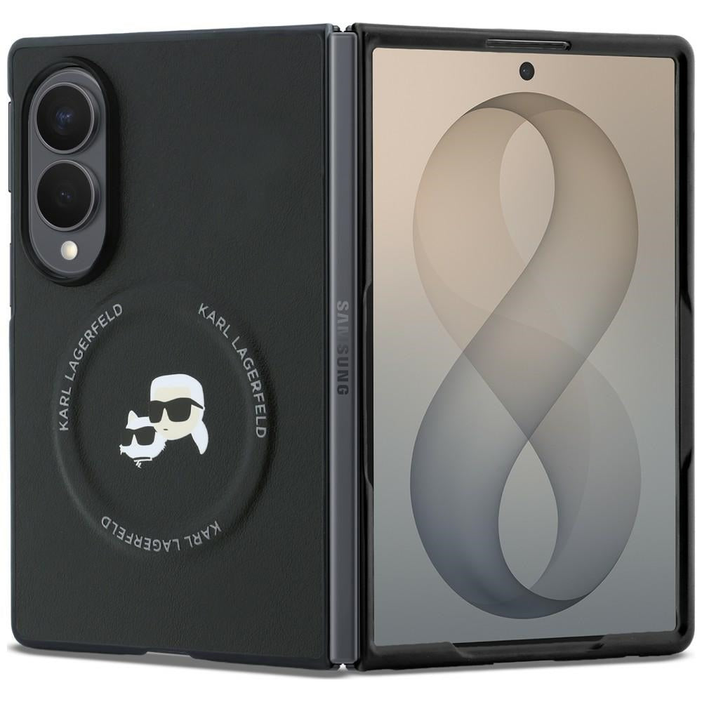 Θήκη για Samsung Galaxy Z Fold8 F971, Karl Lagerfeld, Karl & Choupette Head Pin, Μαύρη