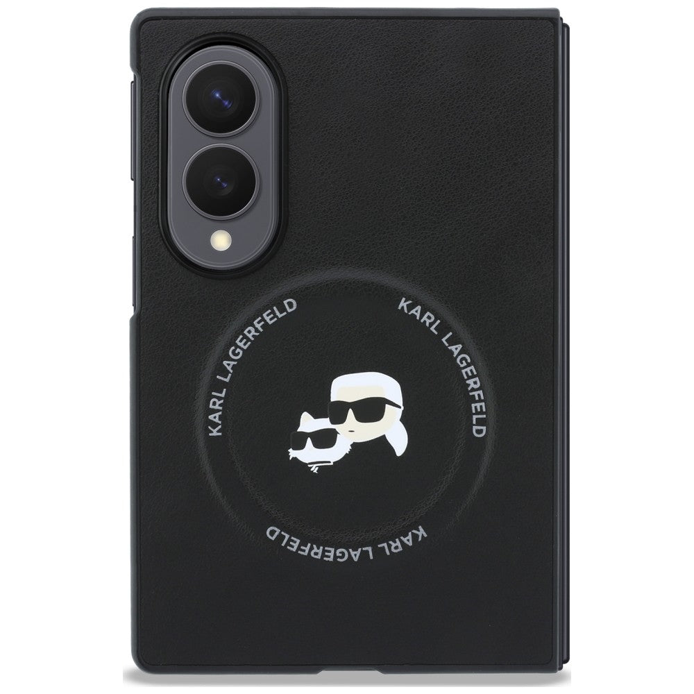 Θήκη για Samsung Galaxy Z Fold8 F971, Karl Lagerfeld, Karl & Choupette Head Pin, Μαύρη