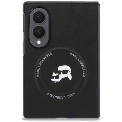 Θήκη για Samsung Galaxy Z Fold8 F971, Karl Lagerfeld, Karl & Choupette Head Pin, Μαύρη