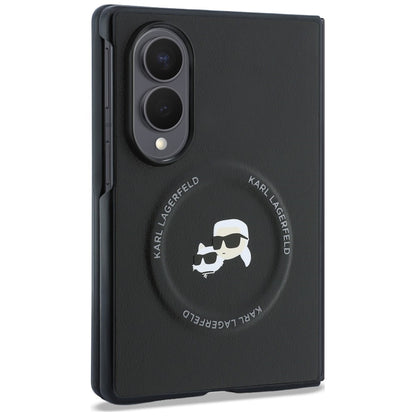 Θήκη για Samsung Galaxy Z Fold8 F971, Karl Lagerfeld, Karl & Choupette Head Pin, Μαύρη