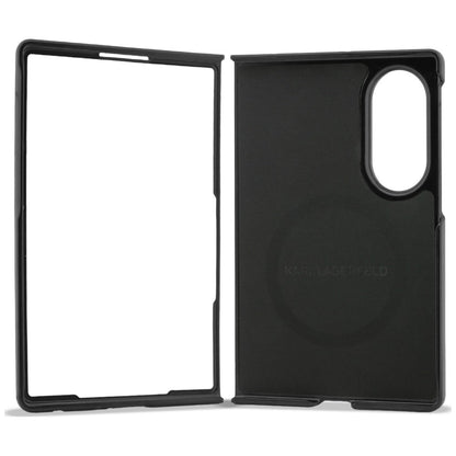 Θήκη για Samsung Galaxy Z Fold8 F971, Karl Lagerfeld, Karl & Choupette Head Pin, Μαύρη