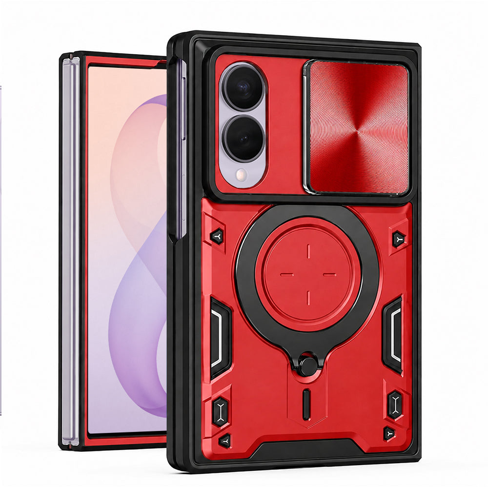 Θήκη για Samsung Galaxy Z Fold8 F971, Techsuit, CamGuard Pro, Κόκκινο