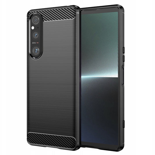 Θήκη για Sony Xperia 1 V, Techsuit, Carbon, Μαύρο