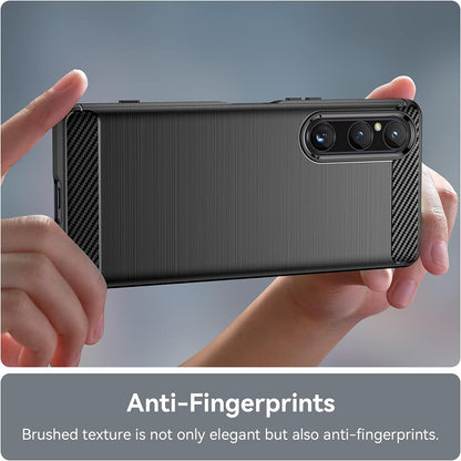 Θήκη για Sony Xperia 1 V, Techsuit, Carbon, Μαύρο