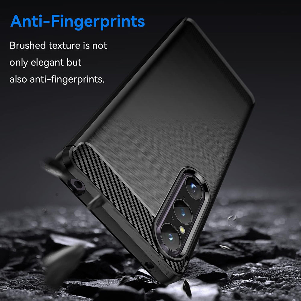 Θήκη για Sony Xperia 1 V, Techsuit, Carbon, Μαύρο
