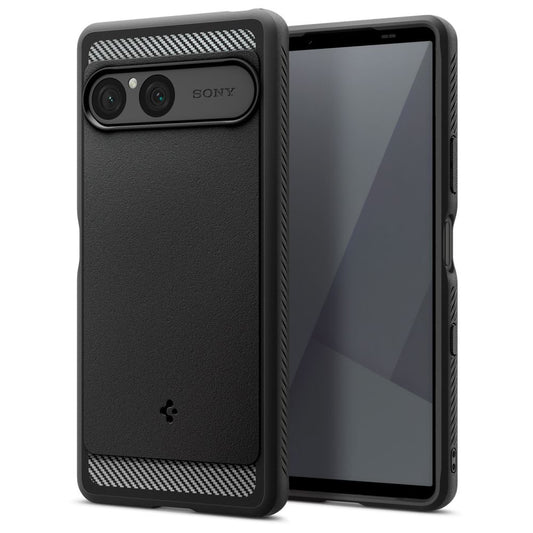 Θήκη για Sony Xperia 10 VII, Spigen, Rugged Armor, Μαύρη