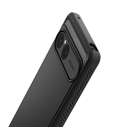 Θήκη για Sony Xperia 10 VII, Spigen, Rugged Armor, Μαύρη