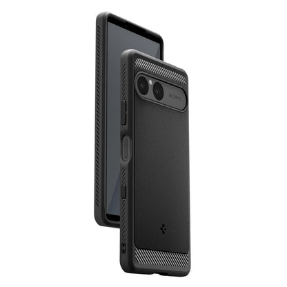Θήκη για Sony Xperia 10 VII, Spigen, Rugged Armor, Μαύρη