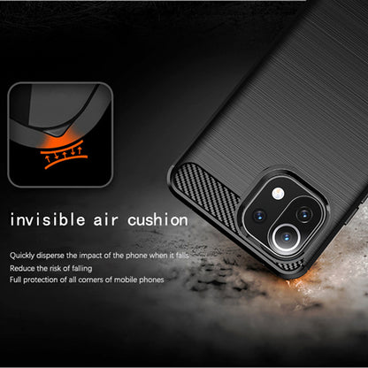 Θήκη για Xiaomi 11 Lite 5G NE / Mi 11 Lite 5G / 11 Lite, Techsuit, Carbon, Μαύρη