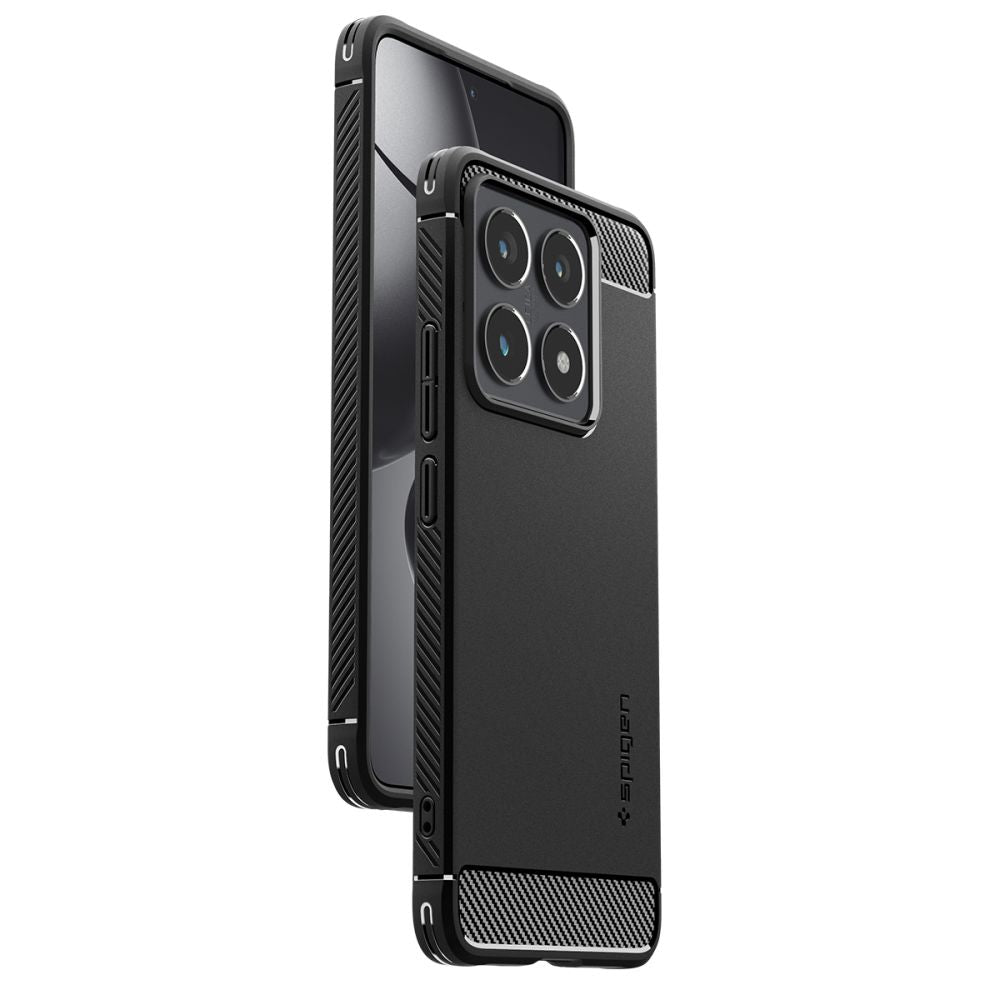 Θήκη για Xiaomi 14T Pro, Spigen, Rugged Armour, Μαύρο ACS08858 