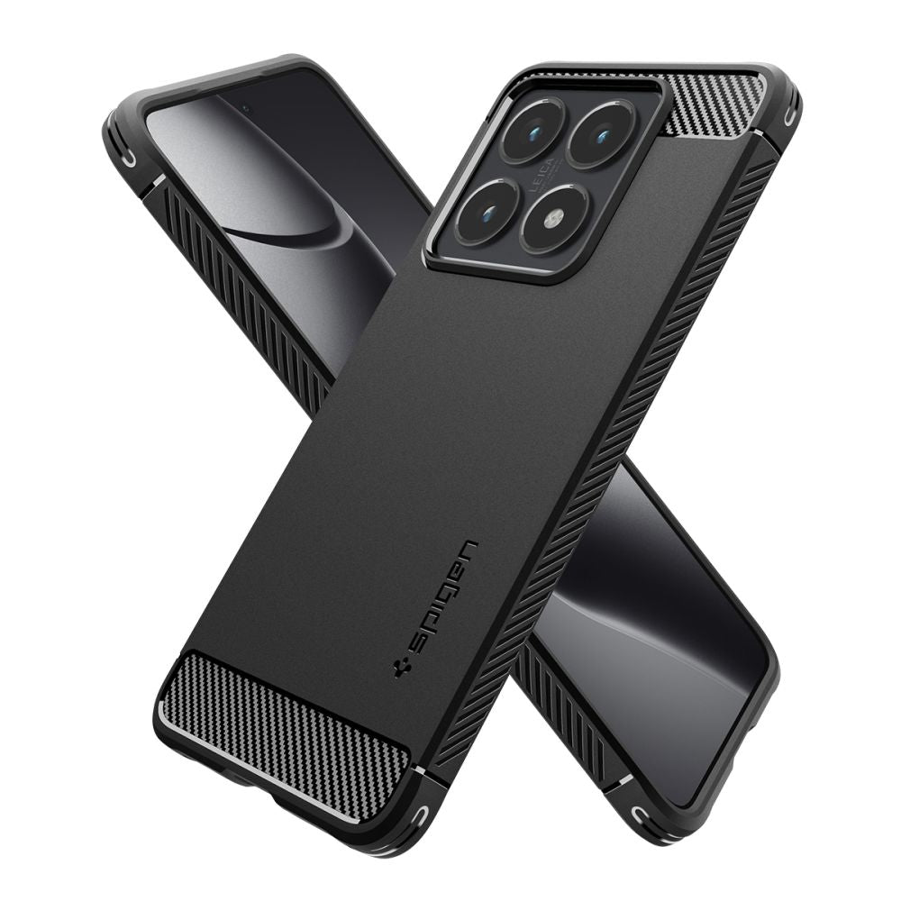 Θήκη για Xiaomi 14T Pro, Spigen, Rugged Armour, Μαύρο ACS08858 