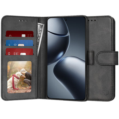 Θήκη για Xiaomi 14T Pro, Techsuit, Diary Book, Μαύρη