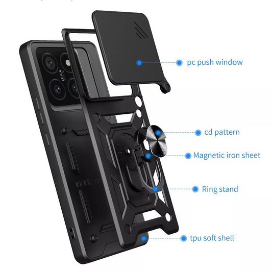 Θήκη για Xiaomi 15 Pro, Techsuit, CamShield, Μαύρο